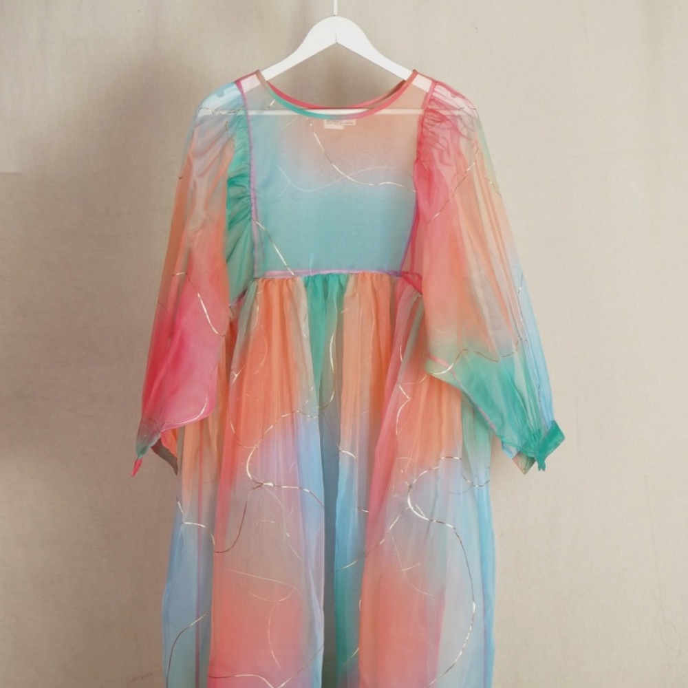 Norblack Norwhite Colors of the Sky Organza Dress